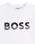 Hugo Boss Boys Classic Icon Logo T Shirt White