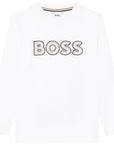Hugo Boss Boys Long Sleeved T-shirt White