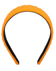 Fendi Girls FF Embossed Logo Headband Orange