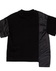 Fendi Boys Asymmetric Panelled T-shirt Black