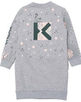 Kenzo Girls Tiger Sweatshirt Dress Grey