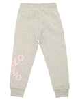 Kenzo Girls Side Logo Track Pants Grey