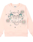 Kenzo Girls Elephant Logo Sweater Pink