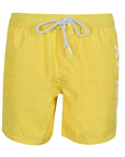Replay Mens Logo Swim Shorts Yellow