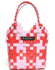 Marni Girls Ballet Diamond Shopper Basket Pink