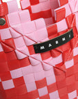 Marni Girls Ballet Diamond Shopper Basket Pink