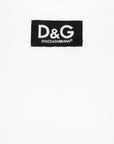 Dolce & Gabbana Kids White Patch Logo T shirt