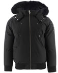 Moose Knuckles Kids Unisex Bomber Jacket Black