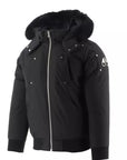 Moose Knuckles Kids Unisex Bomber Jacket Black