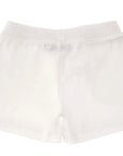 Moschino Baby Unisex Logo Print Shorts White