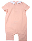 Moschino Baby Girls Teddy Bear Print Babygrow Pink