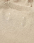 Maison Margiela Mens Pocket Patch Knitted Jumper Beige