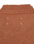 Maison Margiela Mens Wool Sweater Brown