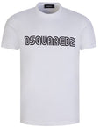 Dsquared2 Mens D2 Outline Cool T-shirt White