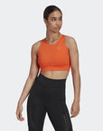 adidas by Stella McCartney Womens Truepurpose Training Crop Top Orange - adidas by Stella McCartneyCrop top