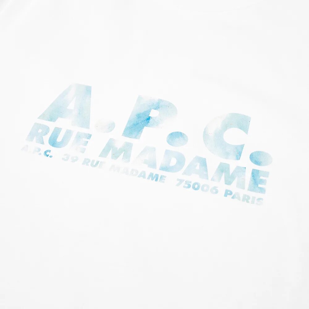 A.P.C Men&#39;s Bobby Address Logo White - A.p.cT-shirts