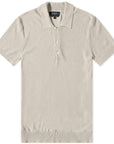 A.p.c Mens Jude Knit Polo Beige - A.p.cKnitwear