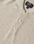 A.p.c Mens Jude Knit Polo Beige - A.p.cKnitwear
