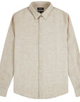 A.p.c Mens Vincent Logo Shirt Beige - A.p.cShirts
