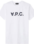 A.P.C Men's V.P.C Logo T-shirt White - A.p.cT-Shirts
