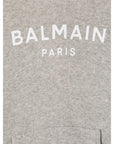 Balmain Boys Logo Hoodie Grey - Balmain KidsHoodies