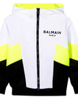 Balmain Boys Logo Jacket White - Balmain KidsCoats & Jackets