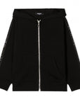 Balmain Boys Logo-Print Hooded Jacket Black - Balmain KidsHoodies