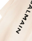 Balmain Boys Logo Print T-shirt Beige - Balmain KidsT-shirts