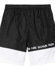 Balmain Boys Logo Swim Shorts Black - Balmain KidsSwim Shorts
