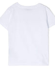 Balmain Girls Embroidered Logo T-shirt White - Balmain KidsT-shirts