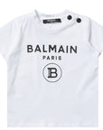 Balmain Unisex Classic Logo T-shirt White - Balmain KidsT-shirts