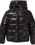 Balmain Unisex Logo Print Padded Jacket Black - Balmain KidsCoats & Jackets