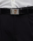 Boss Mens Classic Plaque Belt Black - BossBelts