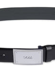 Boss Mens Classic Plaque Belt Black - BossBelts