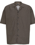 Boss Mens Monogram Print Shirt Black - BossShirts