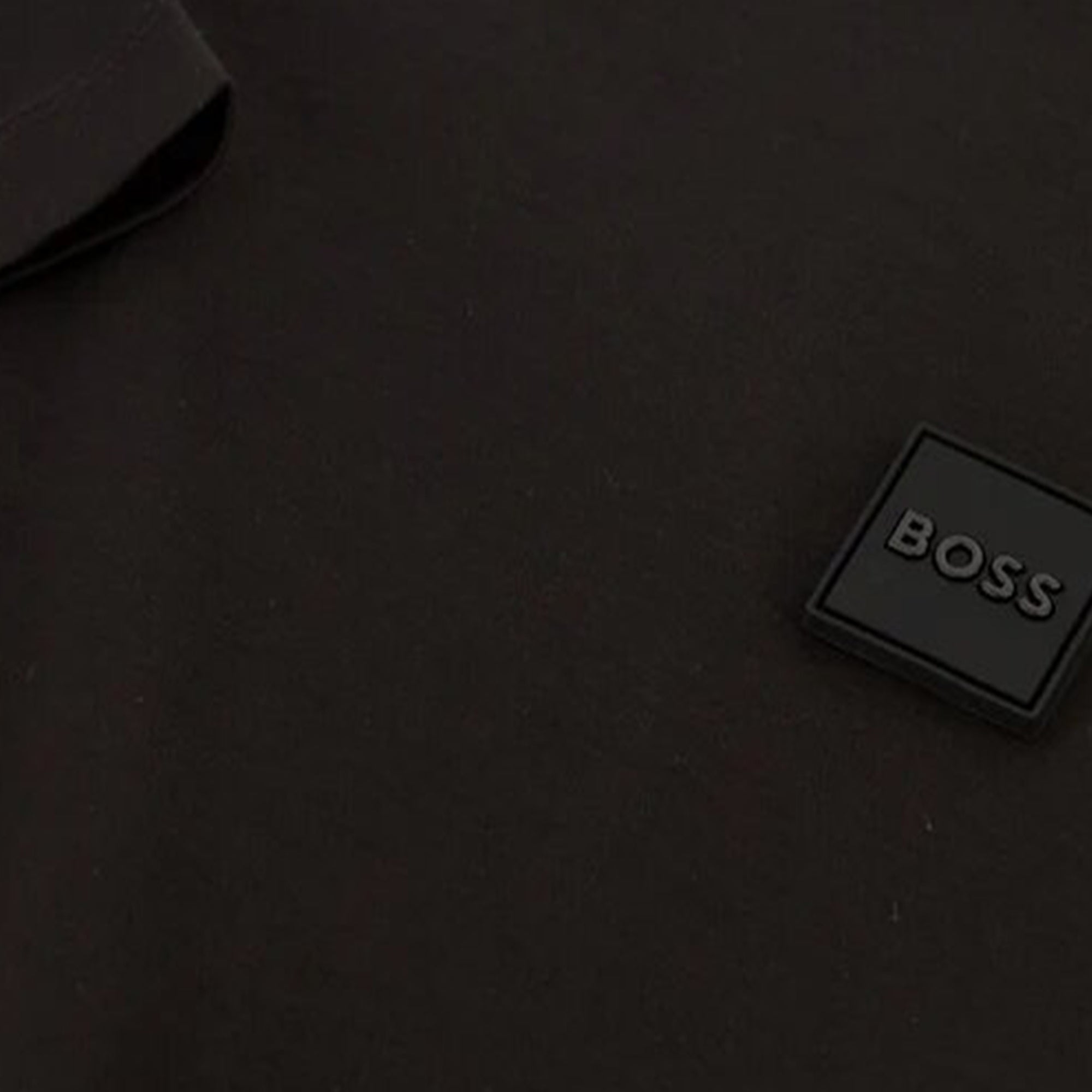Boss Mens Plaque Logo T-shirt Black - BossT-shirts