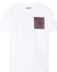 Moschino Kids Unisex Iridescent Logo T-Shirt White