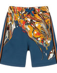 Dolce & Gabbana Boys Marble Print Shorts Blue