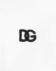 Dolce & Gabbana Boys Logo Stripe Polo Shirt White