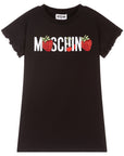 Moschino Girls Strawberry Logo T-shirt Black