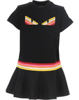 Fendi Girls Eye Skirt Dress Black