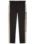 Moose Knuckles Mens Wabasso Brand-Print Organic Cotton Joggers Black