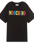 Moschino Boys Logo T-shirt Black