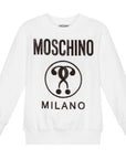 Moschino Girls Embroidered Sweatshirt White