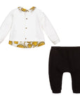 Versace Baby Boy & Girls Two-Piece Signature Set Black & White