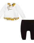 Versace Baby Boy & Girls Two-Piece Signature Set Black & White