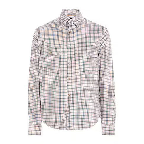 Boss Mens Check Shirt Beige