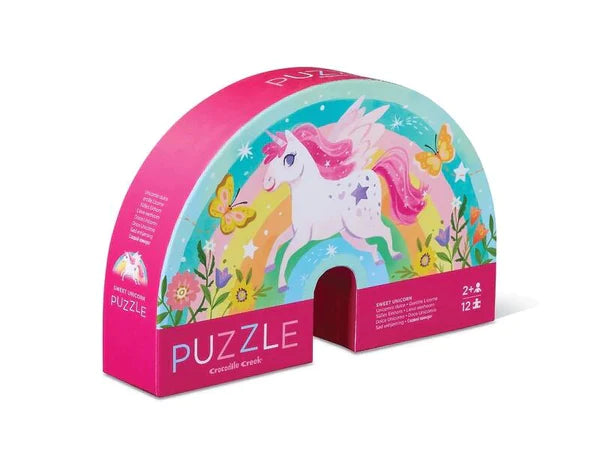 Crocodile Creek - 12pc Mini Puzzle/Sweet Unicorn