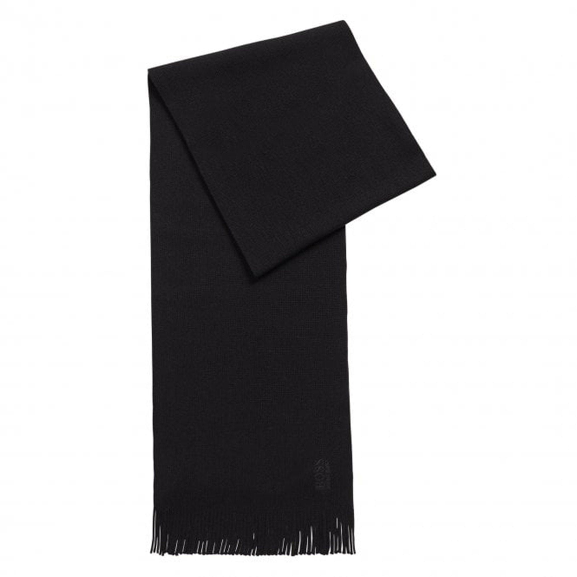 Hugo Boss Mens Wooly Scarf Black