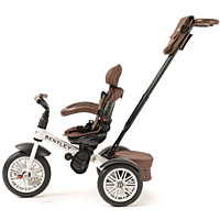 Bentley 6 in 1 Trike - Satin White / Brown